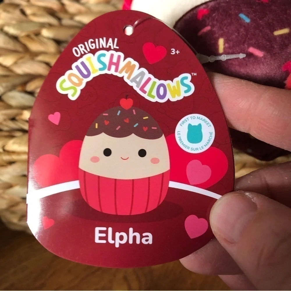 Squishmallows Elpha the Cupcake Valentine’s Day, First to print Limited 5”